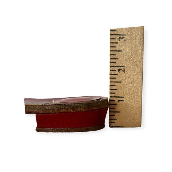 Vintage Bernardo for Delman Flat Sandals with Lucite Ornaments, Size 7 - Picture 10 of 11